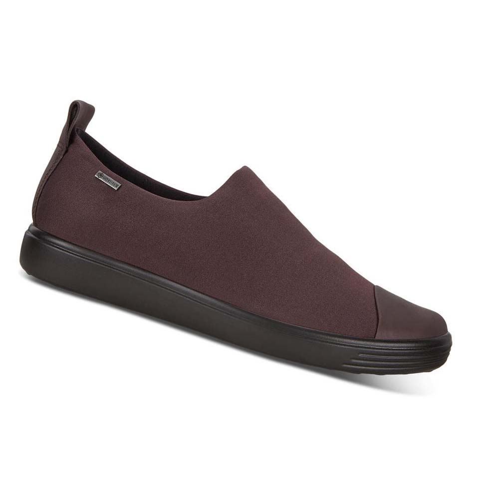 Női Ecco Soft 7 Gtx Slip-on Alkalmi Cipő Bordó | HU 72LIS